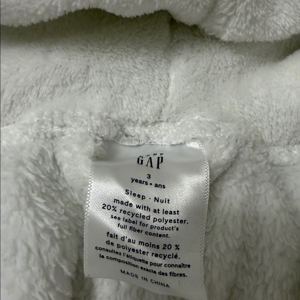 #143 Cozy Kids Robe in Cream - Picture 4 of 4